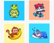 Cartoon animal puzzle cics HTML5 jtk