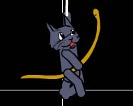 Cat with bow golf cics HTML5 jtk