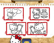 Hello Kitty coloring cicás ingyen játék