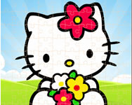 Hello Kitty jigsaw játékok ingyen