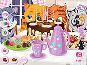 Kitty tea party online játék